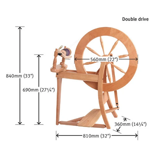 Ashford Traditional Spinning Wheel - Double Drive - Unfinished 5 Ashford Traditional Spinning Wheel - Double Drive - Unfinished - Image 3