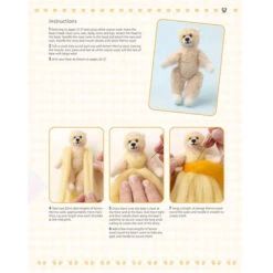 Needle Felting Teddy Bears For Beginners 12 Needle Felting Teddy Bears For Beginners -Sewing Supplies Store B9781800920194e 30567.1658513998