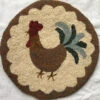 Rooster Chair Pad Rug Hooking Kit 1 Rooster Chair Pad Rug Hooking Kit -Sewing Supplies Store BTW KIT 21 23287.1554593882