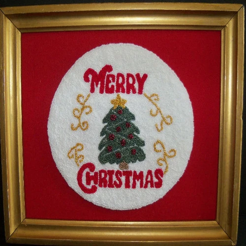 Punch Needle Kit - Merry Christmas 4 Punch Needle Kit - Merry Christmas - Image 2