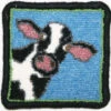 Complete Coaster Rug Hooking Kit - Cow -Sewing Supplies Store MMF COA 002 22866.1665586249