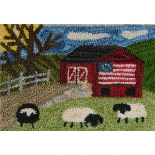 Punch Needle Kit - Country Barn 3 Punch Needle Kit - Country Barn